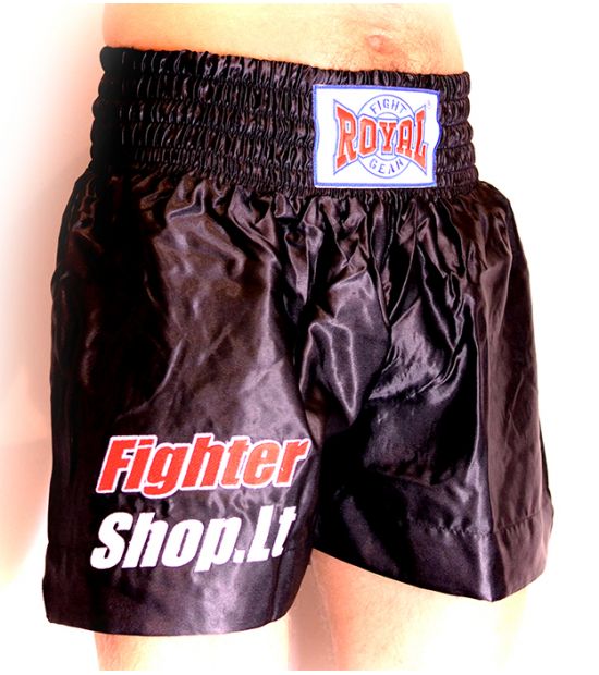 Шорты для тайского бокса ROYAL TTR-black-FS